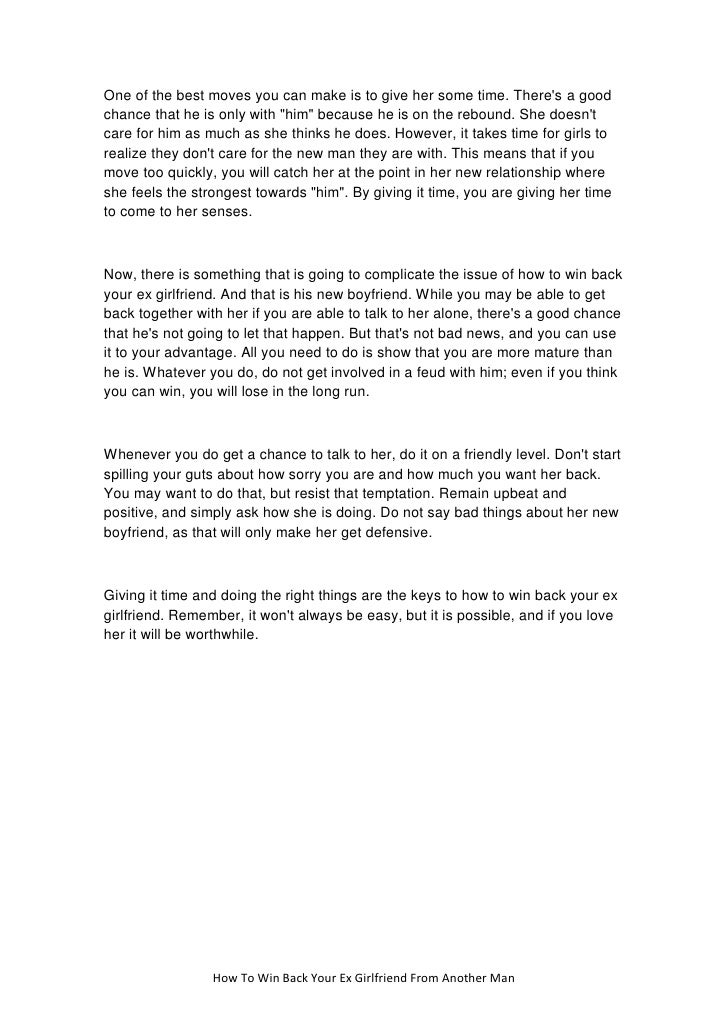 How To Woo Back Your Ex Girlfriend How To Woo Back Your Ex Girlfriend
